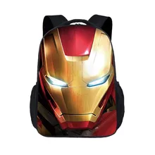 New Fashion Children s Cartoon font b Bag b font Iron Man Printing Personality Primary School