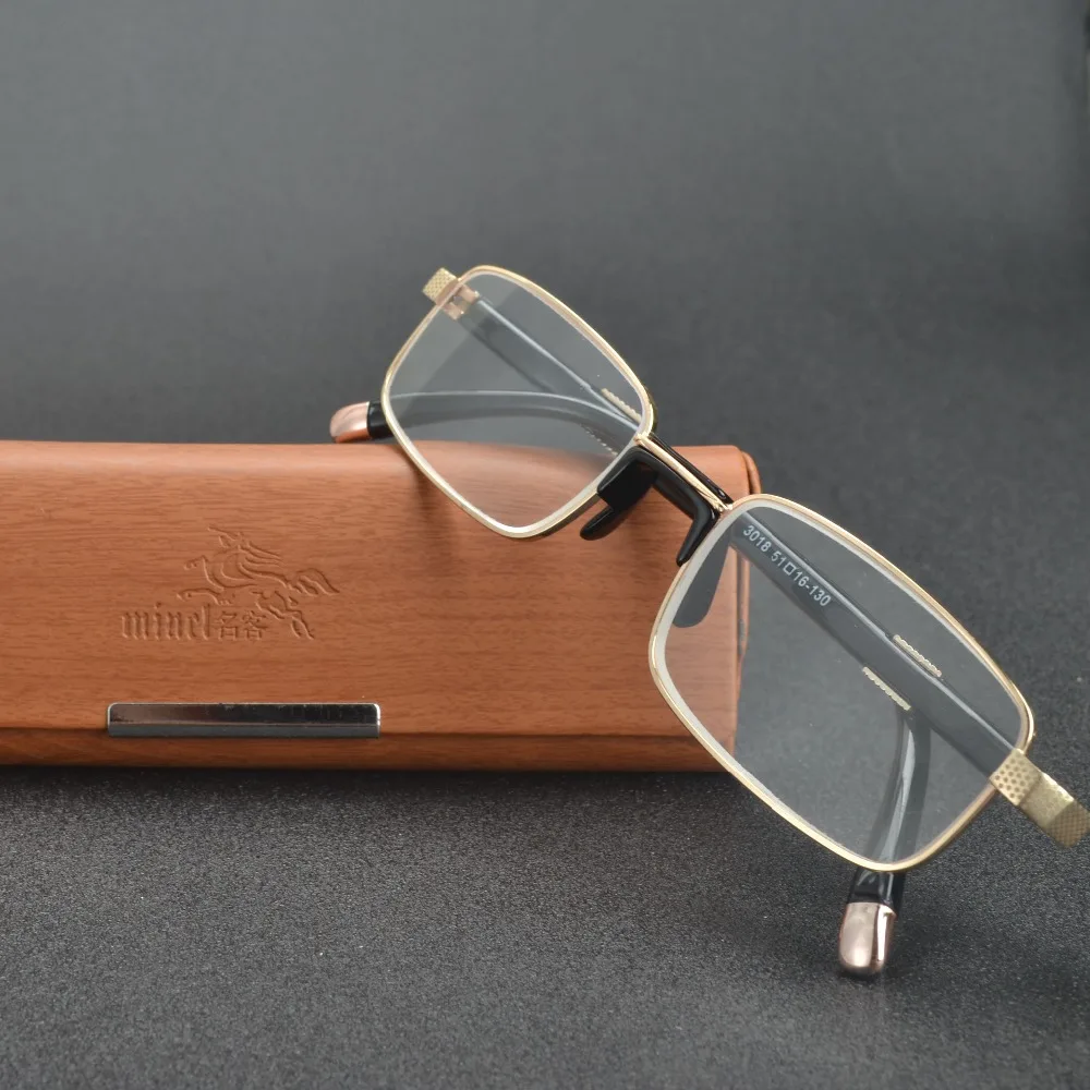 MINCL/Новинка, полностью Металлическая оправа, стеклянные линзы, женские и мужские очки для чтения, женские и мужские очки унисекс, модные очки с коробкой FML