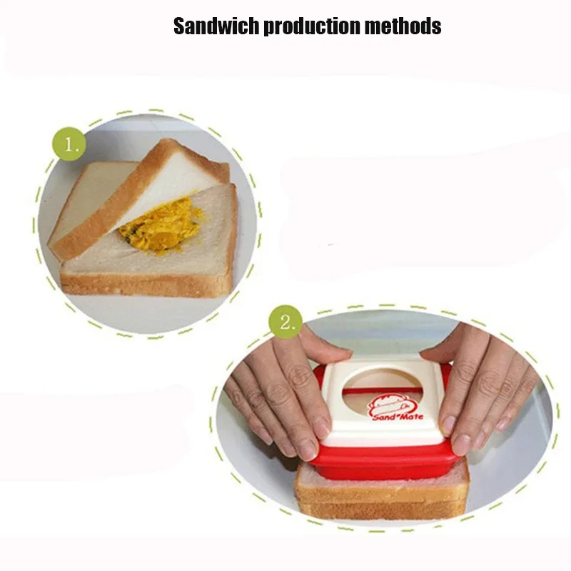 Love Heart Shape Sandwich Mold Bread Toast Maker Mould Cutter Breakfast Kitchen Accessories Tools (5)