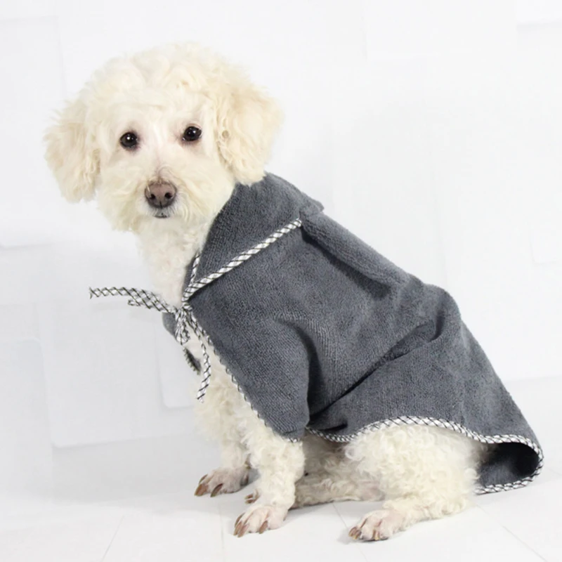 

JORMEL 2019 Pet Supplies Dog Bathrobe Warm Dog Clothes Super Absorbent Drying Towel for Teddy Bath Towel