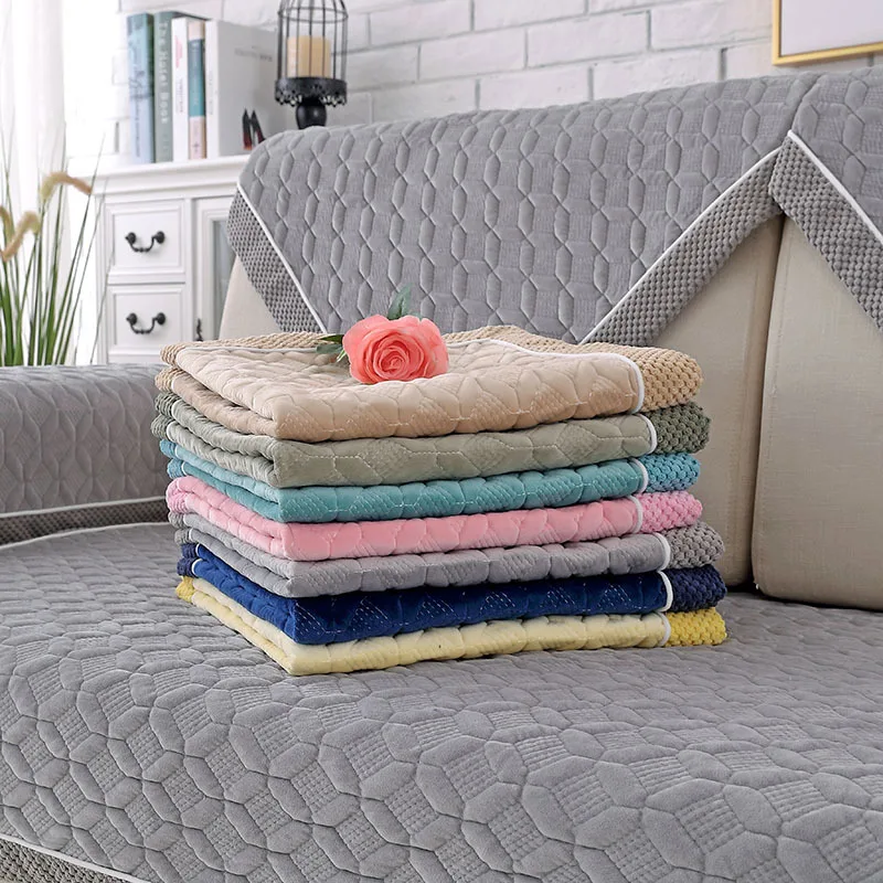 Супер мягкий короткий плюшевый диван подушка нескользящий современный чехол четыре сезона универсальный диван полотенце зима sofaccover на заказ