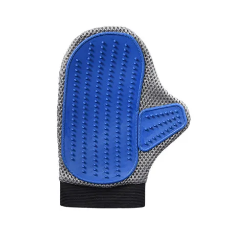 TPR& сетка ткань Pet Comfortble уход за шерстью массажные перчатки Pet инструмент для чистки 1 шт - Цвет: blue