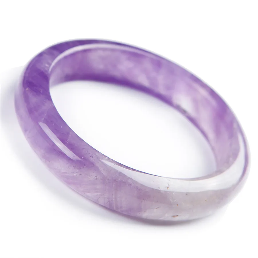 

Genuine Natural Purple Crystal Quartz Lady Bangle AAAA Inner Diameter 62mm