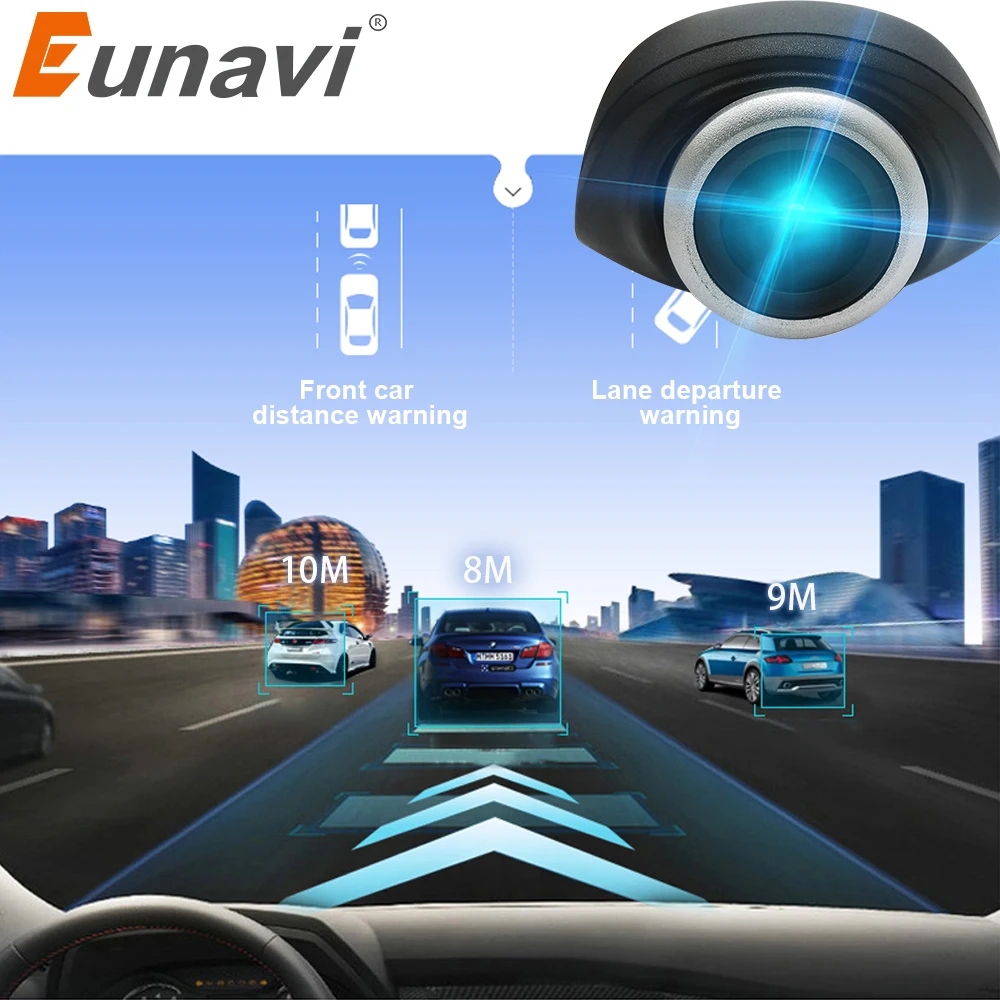  Eunavi Car DVR cámara USB conector vehículo HD 1280*720 P DVRs para Android sistema OS mini cámara 