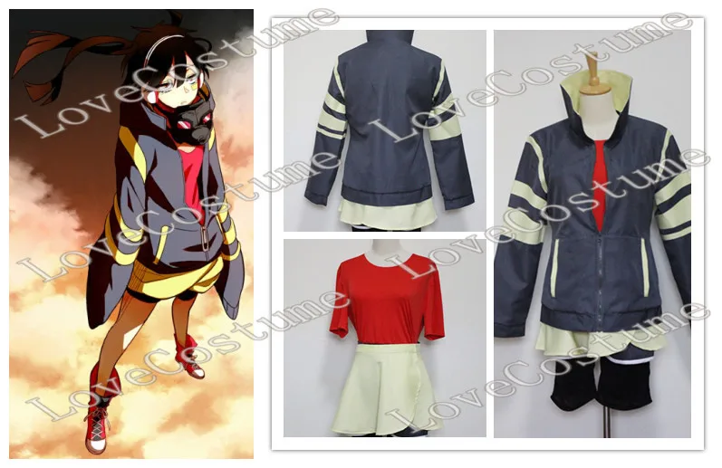 Костюм для косплея Kagerou Project Takane Enomoto Ene изготовленный по индивидуальному