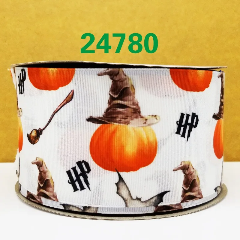 50 ярдов мультфильм напечатанный grosgrain ленты 24934 - Цвет: 24780