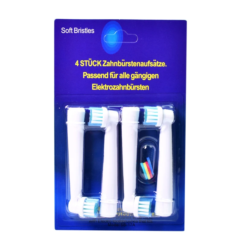 

4Pcs/lot Replacement Electric Toothbrush Heads For Oral B Hygiene Care Clean Electric Tooth Brush EB 17 SB-17A