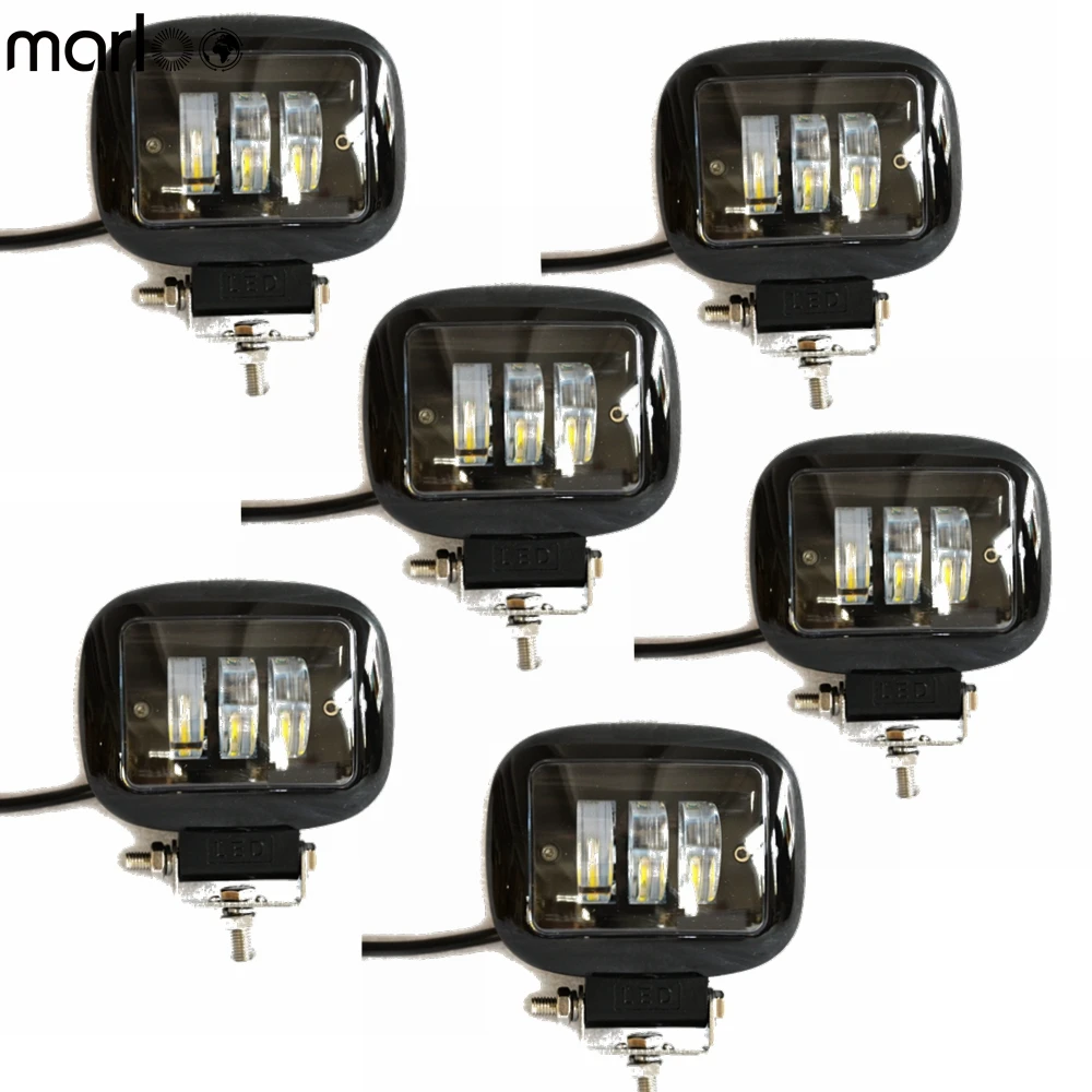 

Marloo 30W Led Work light with Driving Fog Lamp Pattern 12V 24V Auto Square Led Driving Light Car Offroad External Fog Light