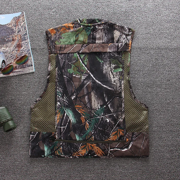 Мужской спортивный жилет для рыбалки на открытом воздухе, куртка для рыбалки с несколькими карманами на молнии, свободная сетчатая одежда, chaleco de pesca
