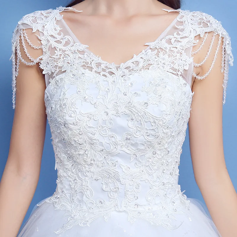 Роскошное бальное платье с кружевами Vestido De Novia Princesa винтажное свадебное