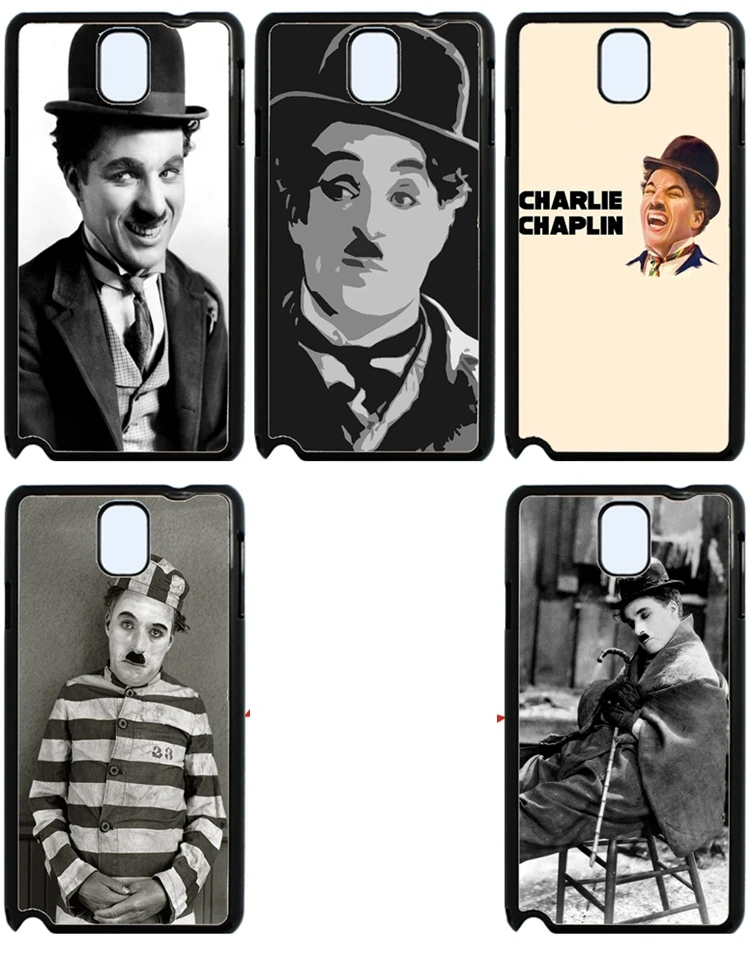Case For Samsung Galaxy Note 3N9000 case mobile phone HardPlastic Back Cover Free Shipping Charlie Chaplin (3079) |