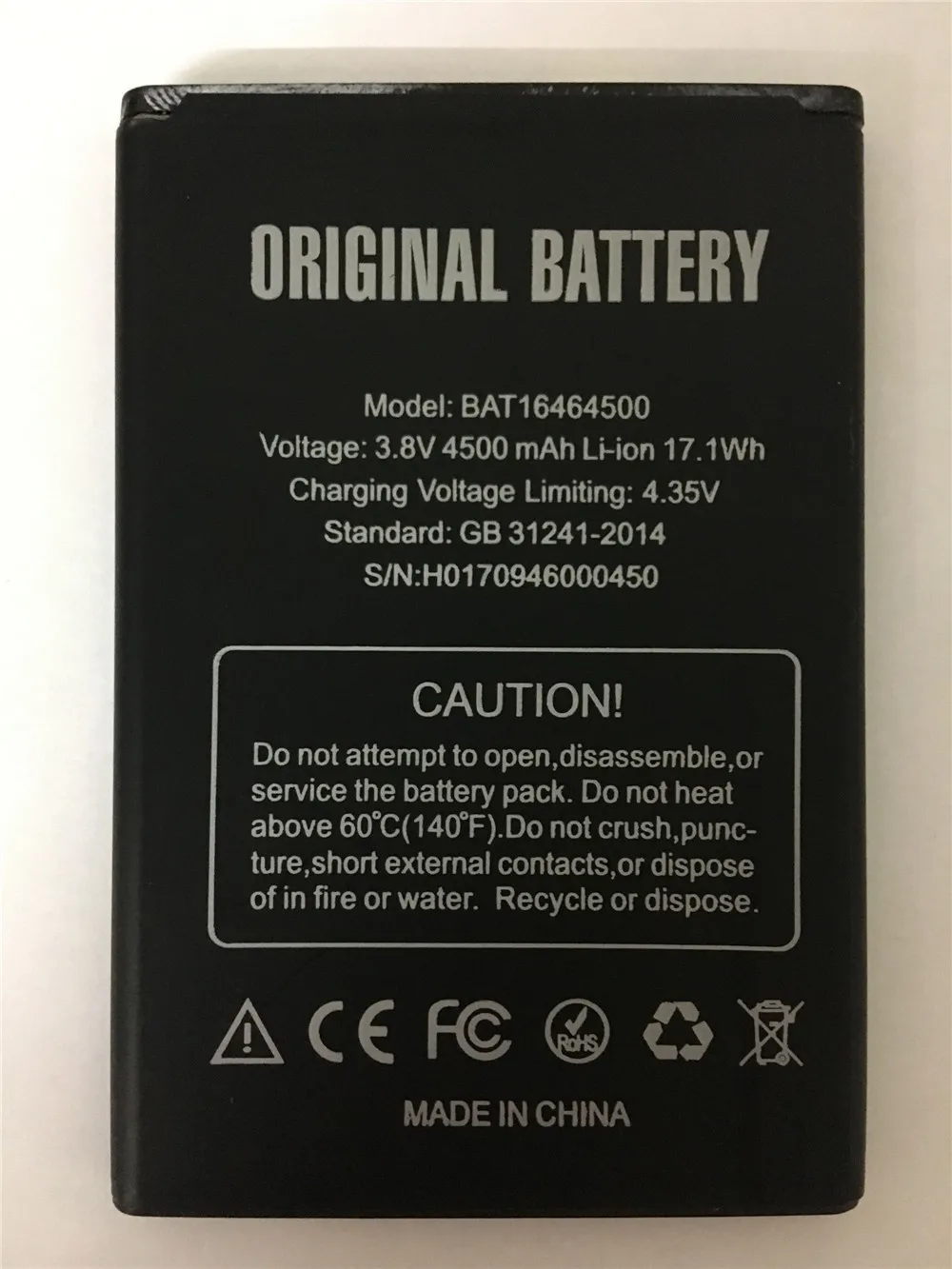 DOOGEE T5 батарея замена BAT16464500 4500 мАч большой емкости литий-ионная резервная батарея для DOOGEE T5 Lite смартфон