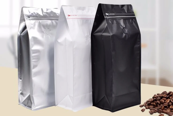 500pcs Lot Coffee Bean Bag 1 Kg Volume Coffee Bean Pouch With One Way Valve Zip Lock Packaging Food Storage Bags 3 Color Storage Bottles Jars Aliexpress