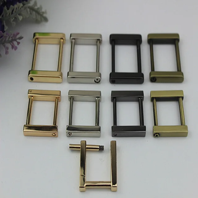 2pcs rectangle ring snap hook fastener for handbag luggage hardware
