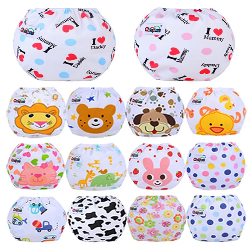 

Pcs Baby Diapers Washable Reusable Nappies Grid/Cotton Training Pant Cloth Diaper Baby Fraldas Winter Summer Version Waterproof