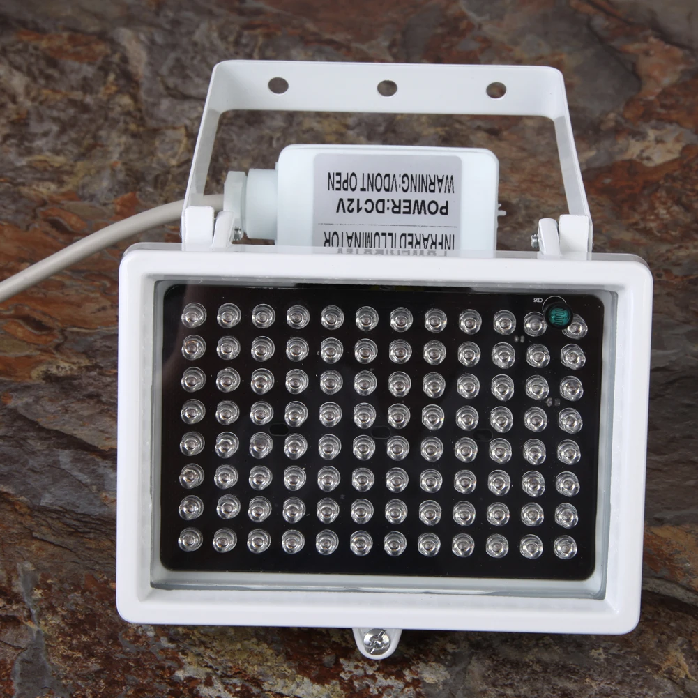 Alloyseed DC 12V Photo Fill Light Paranormal Ghost Hunting Equipment 96 LED Night Vision IR Infrared