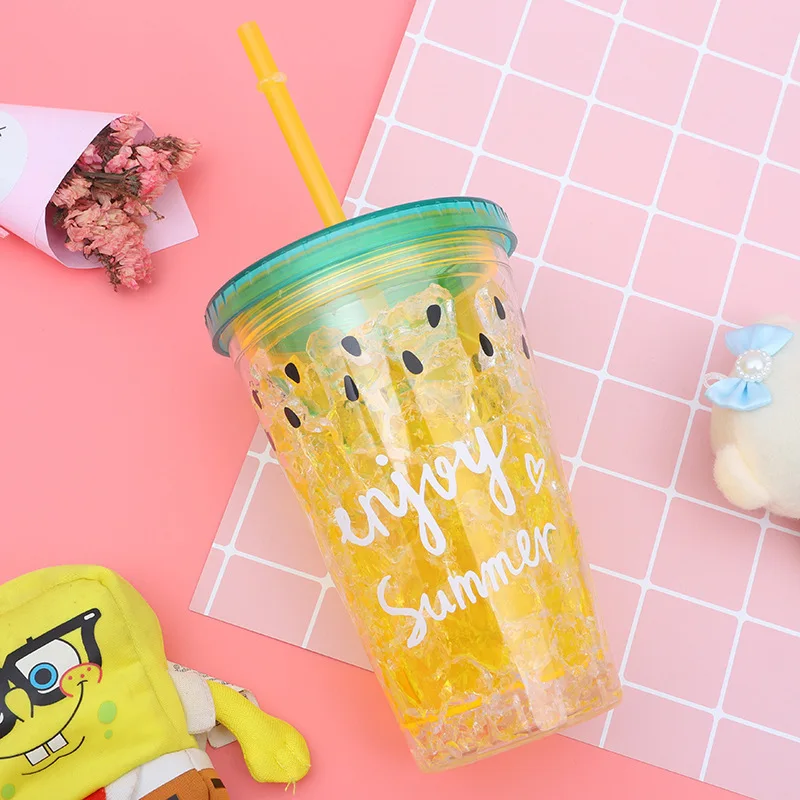 Бутылка для воды My Drink летняя с принтом 1 шт. чашка рисунком охлаждающая
