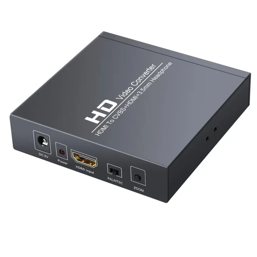 Neoteck HDMI to RCA and HDMI Converter with 3 5mm Jack Headphone Interface 720P 1080P Support PAL NTSC for HD TV and Older TV