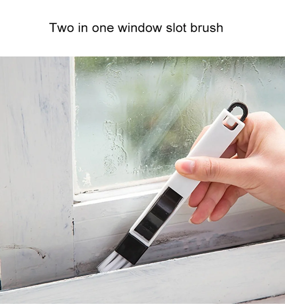 Best Selling 2018 Products multi-function window slot brush with dustpan screen keyboard drawer wardrobe corner cleaning brush (3)
