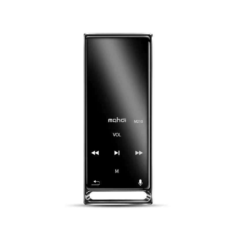 Mahdi M210 16G bluetooth MP3 плеер Музыкальный плеер Спортивный Портативный без потерь HiFi TFT 1,8 дюймов экран FM радио Запись - Цвет: black