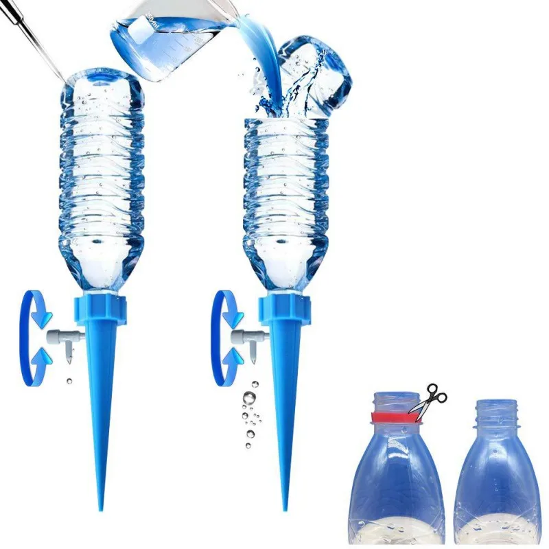 12Pcs/set Garden Plant Waterer Adjustable Stakes System Vacation Plant Waterer Automatic Irrigation Tool