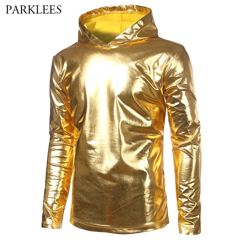 Gold hooded sweatshirt Clearance