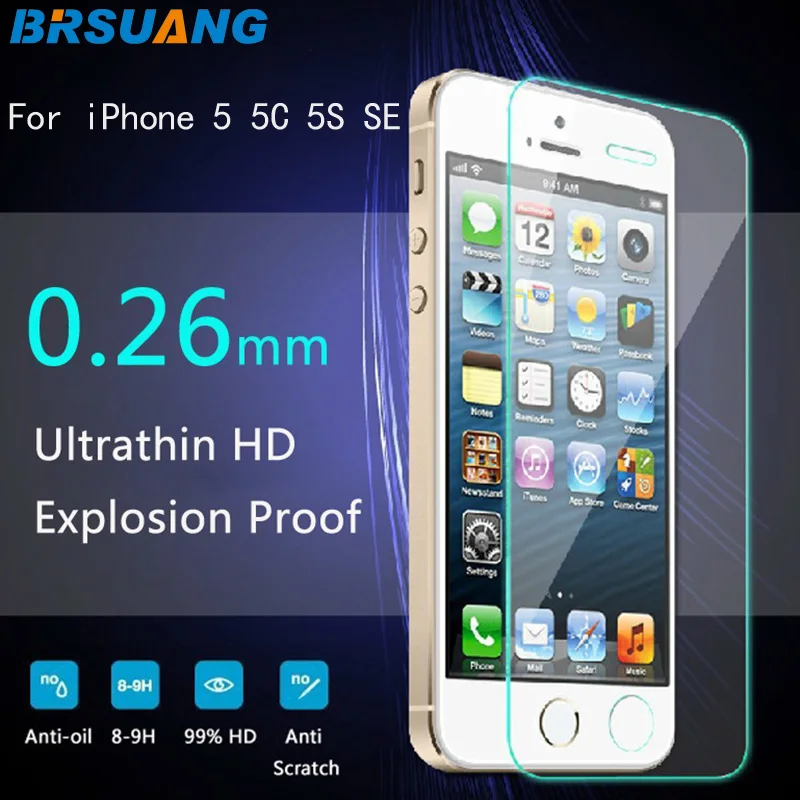 imágenes para 100 unids/lote Hi-q 4 "9 h teléfono móvil a prueba de explosiones templado protector de pantalla de cristal para iphone 5s 5c 5 se templado película de vidrio imágenes para 100 unids/lote Hi-q 4 "9 h teléfono móvil a prueba de explosiones templado protector de pantalla de cristal para iphone 5s 5c 5 se templado película de vidrio