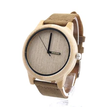 A22 BOBOBIRD Womens Casual Antiguo De Bambú Redondo De Madera Relojes Del Cuarzo de Japón 2035 Relojes Logo Láser Personalizado Artículo Dropshipping