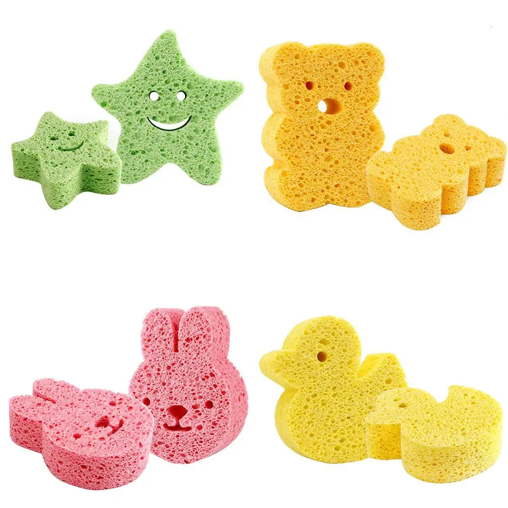 Baby Cartoon Bath Sponge Bath Balls Rich bubbles Body Flower Bath