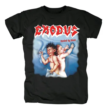 

Bloodhoof Exodus Heavy Metal Band black new cotton t-shirt Asian Size