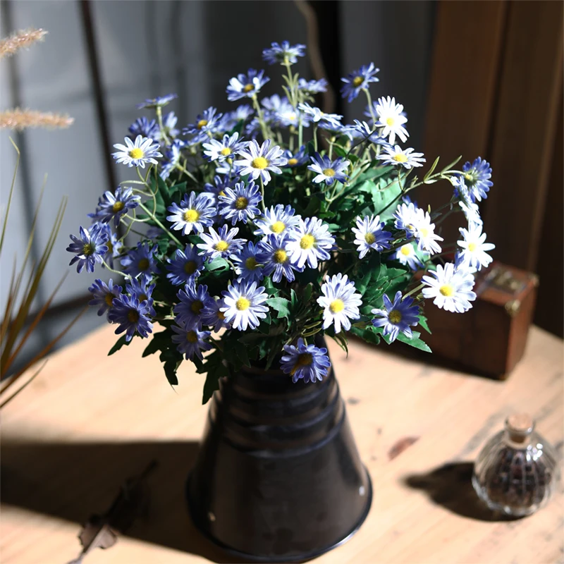 Искусственные ветвь цветка искусственный цветок искусственный букет Защита от солнца цветок для спальня украшения сельской местности
