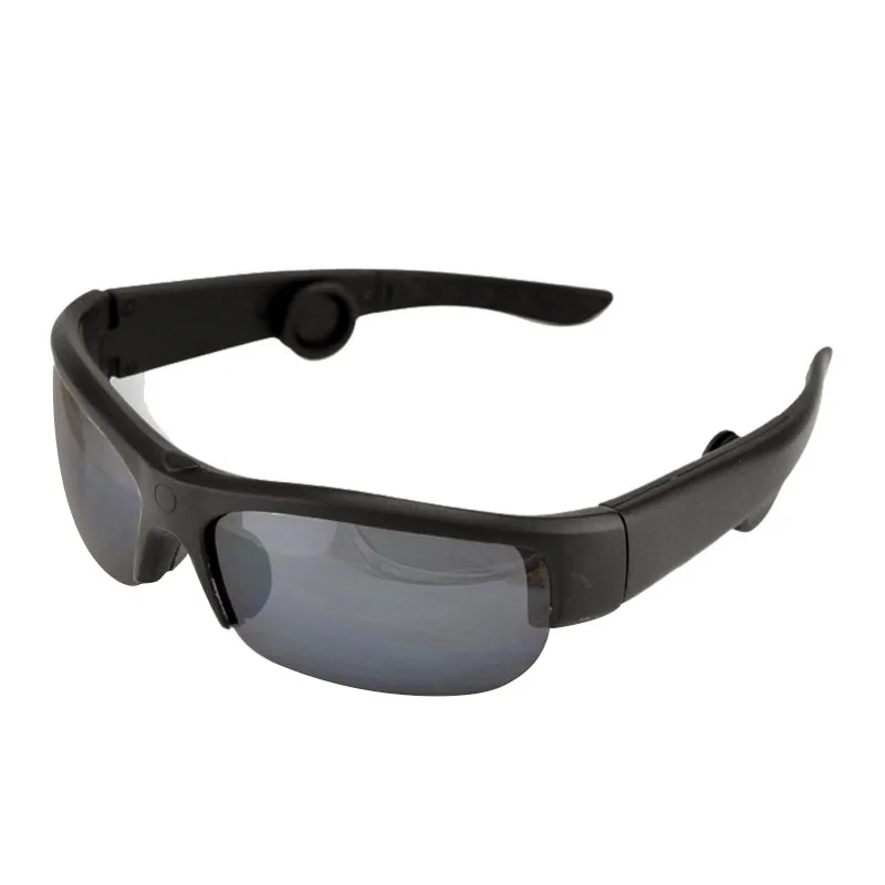 Хорошее качество костной проводимости солнцезащитные очки Смарт голосовой гид наушники Bluetooth наушники Сменные линзы Авто Вождение пот P - Цвет: Black