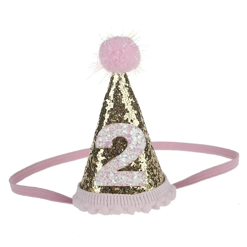 Детский колпак декоративный для празднования первого дня рождения шапки Детская резинка для волос Shoot Prop Принцесса Корона девочка шляпа для маленьких девочек торт Smash 6C0944 - Цвет: 19