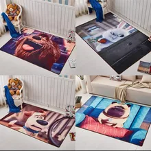 Креативный милый питомец Мопс Malamute Maltese Sheltie Terrier собака гостиная спальня кухонные коврики Анит-слип домашний прямоугольный пол ковер