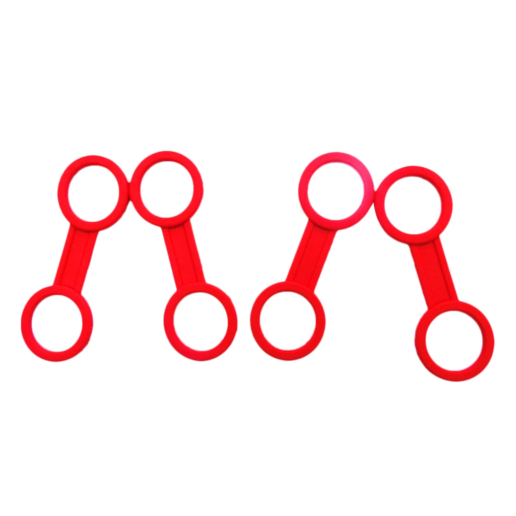 4pcs Silicone Rubber Snorkel Keeper Clip Attaching to Scuba Dive Mask for Water Sports Snorkeling Diving Surfing Accessories