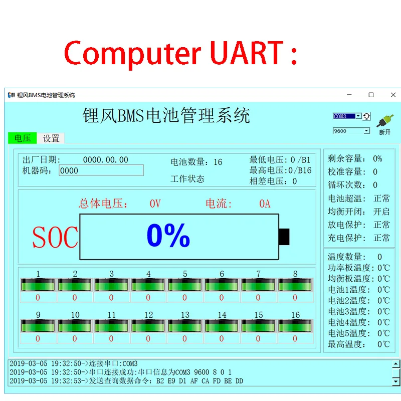 DYKB Smart 3 S-18 S 40A Li-Ion Lifepo4 Attivo Equilibrio BMS Bordo di Protezione di Coulomb 4 S 7 S 8 S 10 s 12 S 13 s 14 S 16 S monitor del PC GPRS