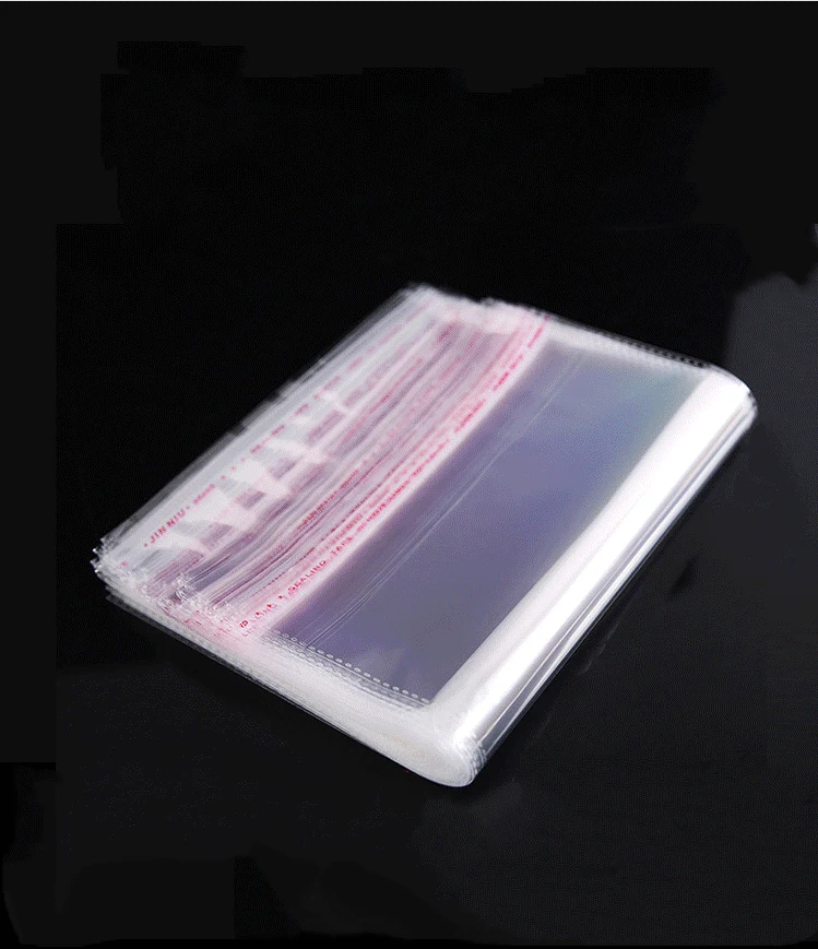 

100PCS Transparent Self Adhesive Seal Plastic Packaging Bag Resealable Cellophane OPP Poly Packaging bags for daily supplies