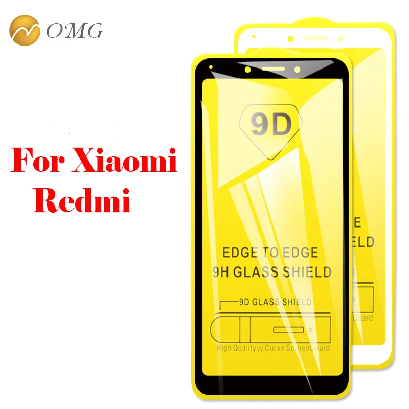 OMG Curved Edge 9D Tempered Glass for Xiaomi redmi y1 y2 4a 5a 5 5plus note4 Protective Screen Protector | Мобильные телефоны и