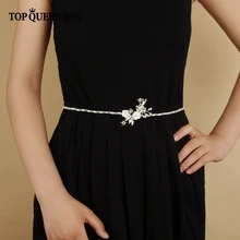 TOPQUEEN SH130 свадебные ленты с жемчугом и свадебный аксессуар из горного хрусталя ручной работы Seashell цветы элегантный тонкий пояс