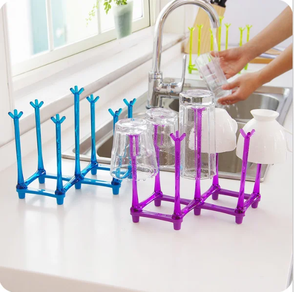 

Bottle Rack Drying Nipple Stand Cup Storage Folding Drainer Dryer Dish Utensil Cloth Holder Organizer Shelf Clean