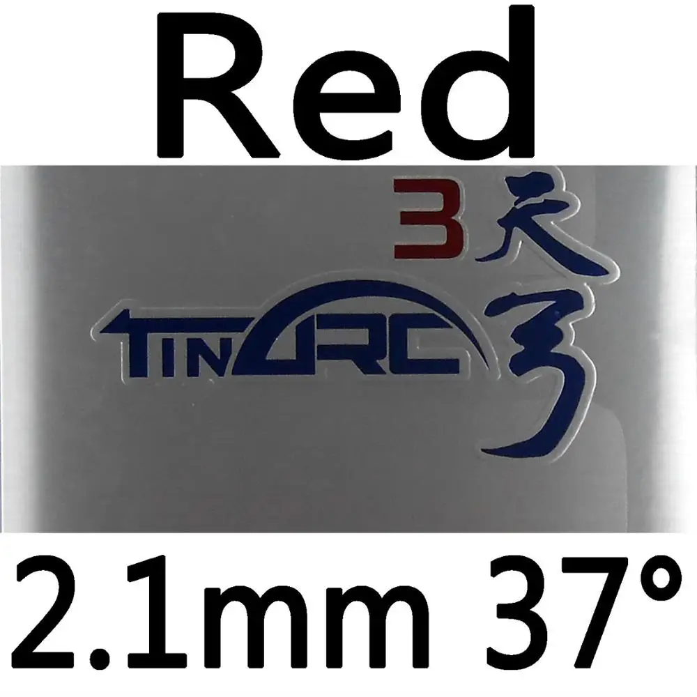 DHS TinArc3(TinArc 3, TinArc-3) Pips-In настольный теннис(PingPong) Резина с губкой - Цвет: red 2.1mm H37