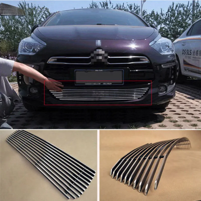 

Alloy Aluminium Front Center Racing Mesh Bumper Grills Billet Grille Cover For Citroen DS5/DS5LS 2014