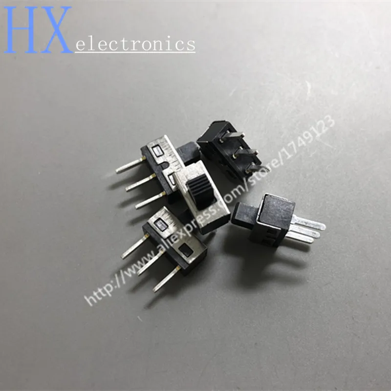 SS12D10 1P2T SPDT 3Pin Toggle Switch 3A 250V handle length 5mm pin pitch 4.7mm 0.38yuan_
