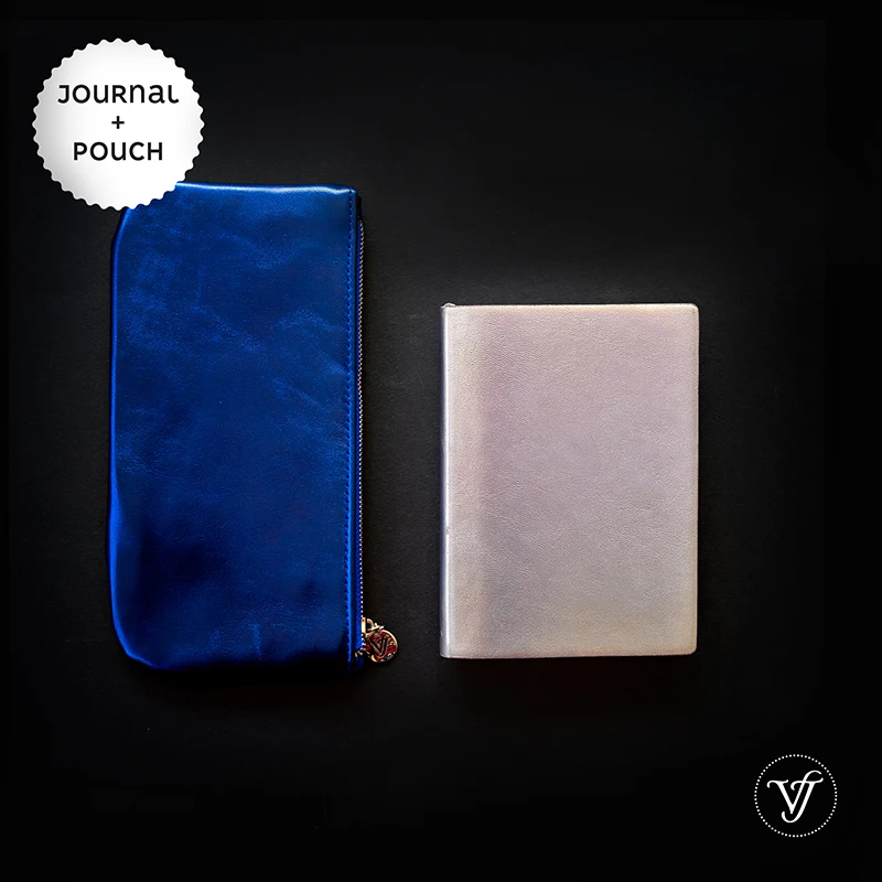 Блокнот в мягкой обложке Smyth flasy GLAM Journal + металлический мешочек для коллекции