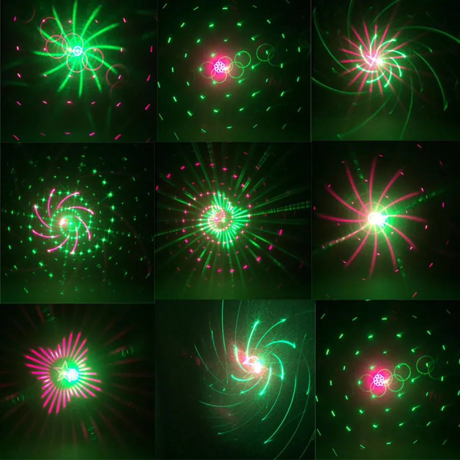Thrisdar 20 Pattern RG Christmas Laser Projector Light Outdoor Red Green Landscape Spotlight Bar DJ party Stage | Лампы и освещение