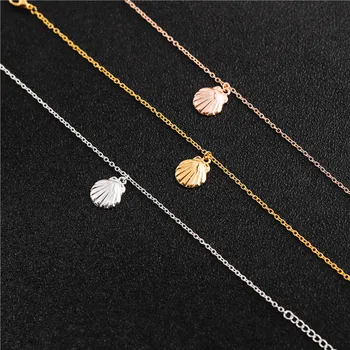 

30PCS Clam Sea Shell Bracelet Cute Ocean Beach Nautical Marine Life Ariel Conch Scallop Seashell Charm Chain Bracelets for Women