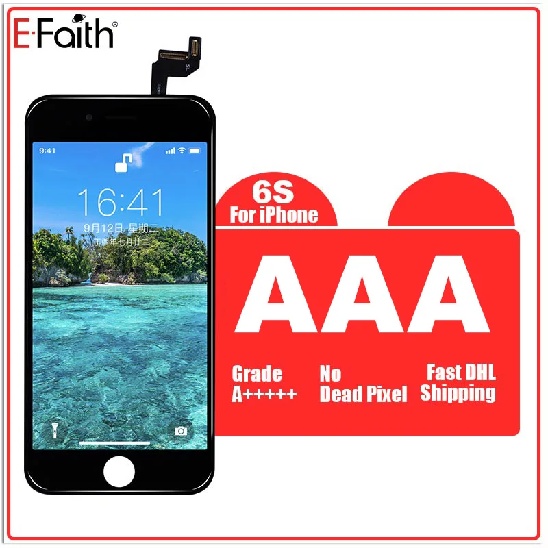 Горячая Распродажа E Faith 10 шт./лот AAA ЖК дисплей для iPhone 6s экран с сенсорным экраном