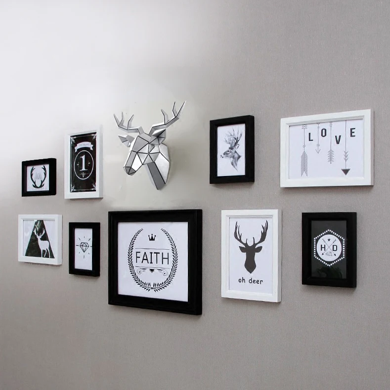  Simulation Wall Hanging Dear Head Stereo Decorative Living Room / Bedroom / Bar Animal Elk Photo Wa - 32887685190