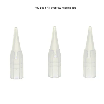 

100pcs/pack Sterilize Disposable Permanent Eyebrow Makeup Needles caps Kits Supply 5RT Inside diameter 5mm