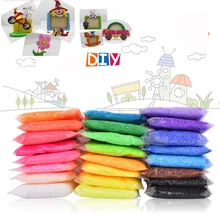 ФОТО 5g novidades color snow mud fluffy floam slime anti-stress toy diy novelty puzzle bead slime toy sludge mud toy light clay